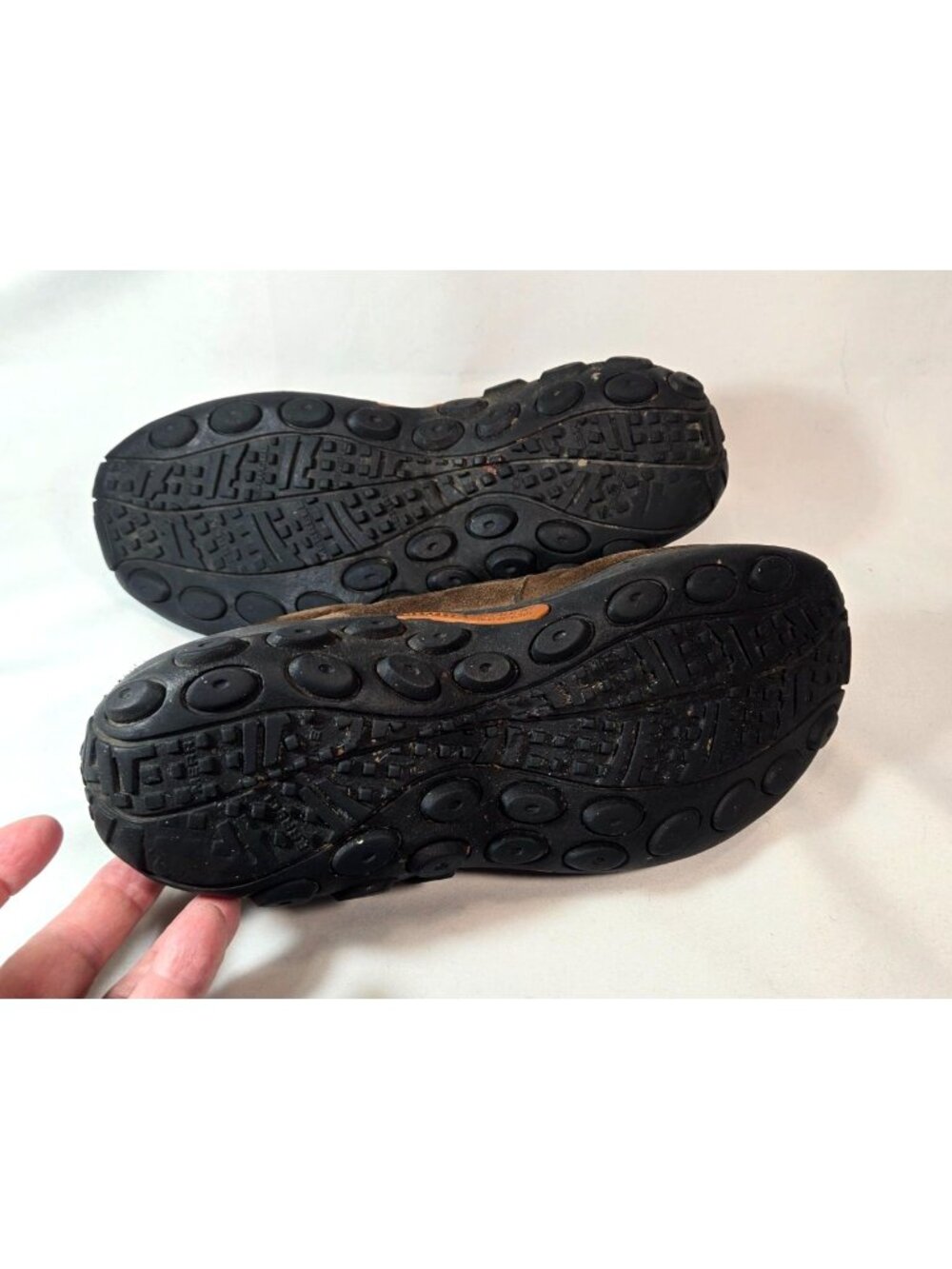 Slip-On Shoes Womens 8 Merrell Jungle Moc Gunsmoke Brown Pigskin Suede Pull-Tabs - Picture 7 of 9